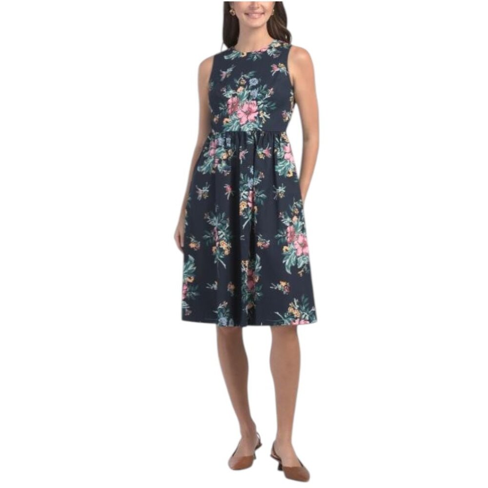 BROOKS BROTHERS Floral Fit And Flare Dress